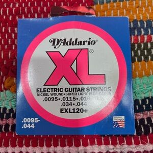 NWT D’Addario EXL120+ Nickel Wound Electric Guitar Strings .0095-.044